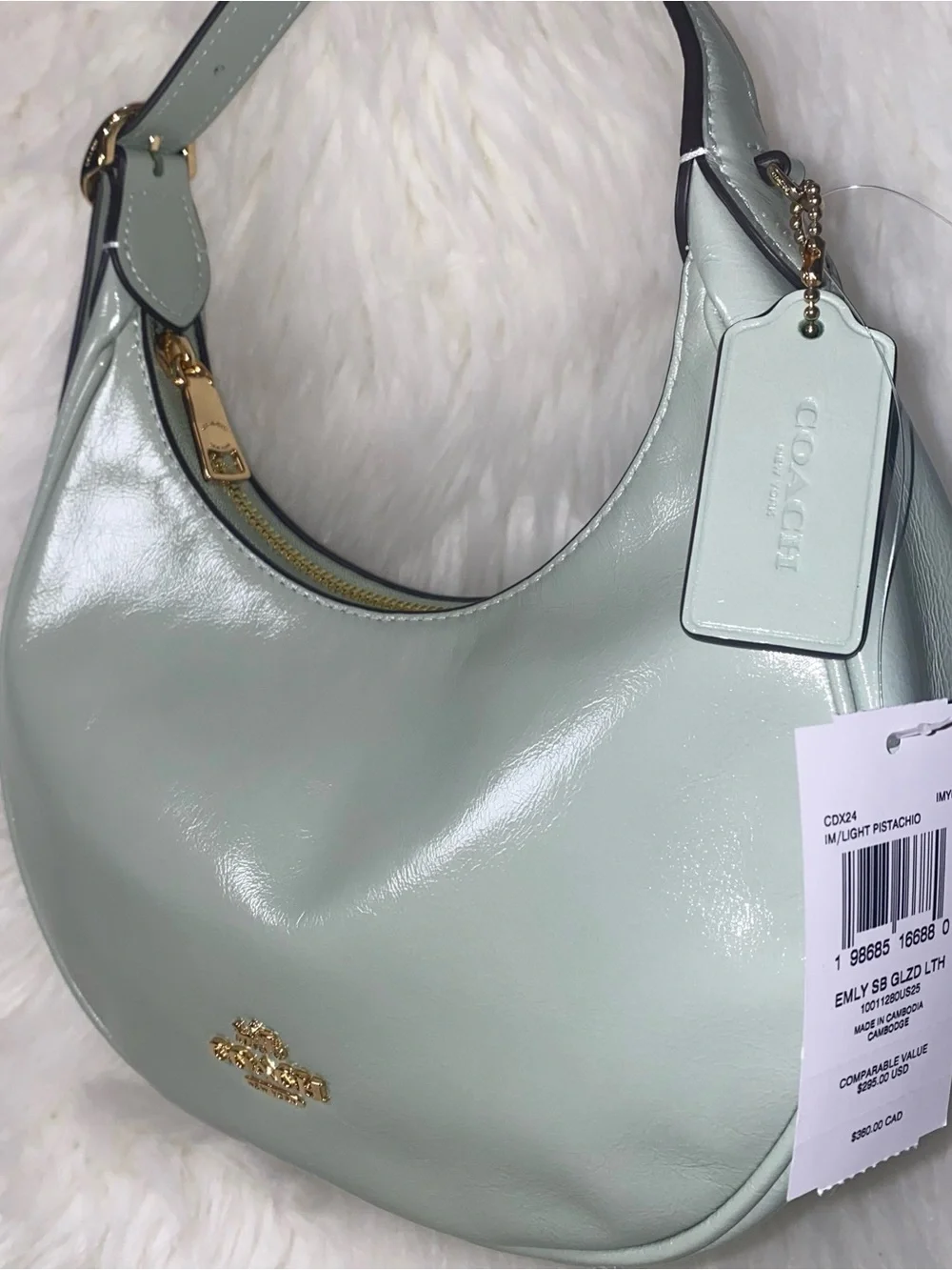 Coach leather purse Emily Shoulder Bag New
